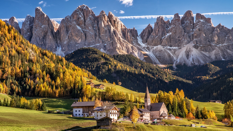 Fall in the Dolomites.