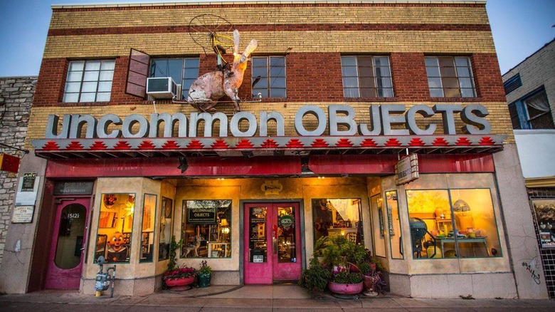 The Uncommon Objects storefront and main sign