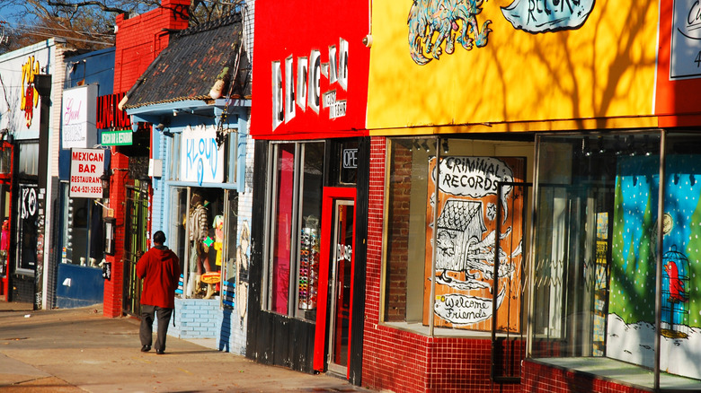 Storefronts in Little Five Points, Atlanta