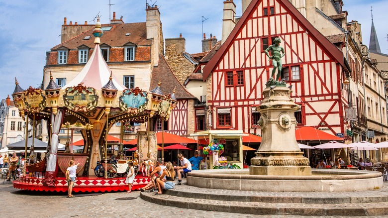 Historic center of Dijon, France