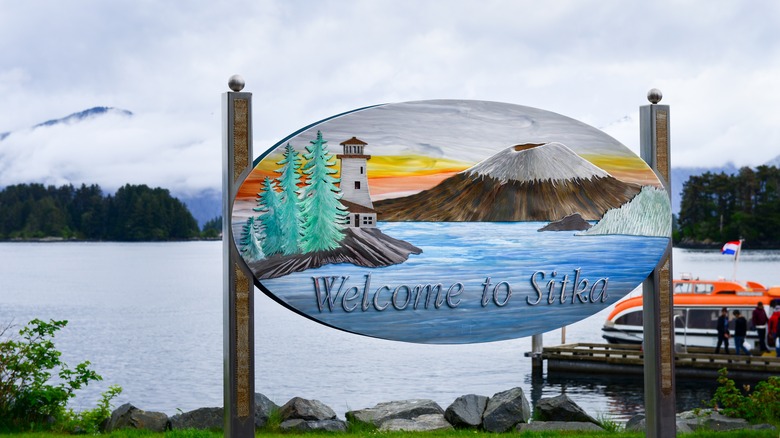 Welcome to Sitka sign