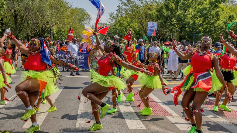 West Indian Day Parade in Crown Heights in Brooklyn, New York