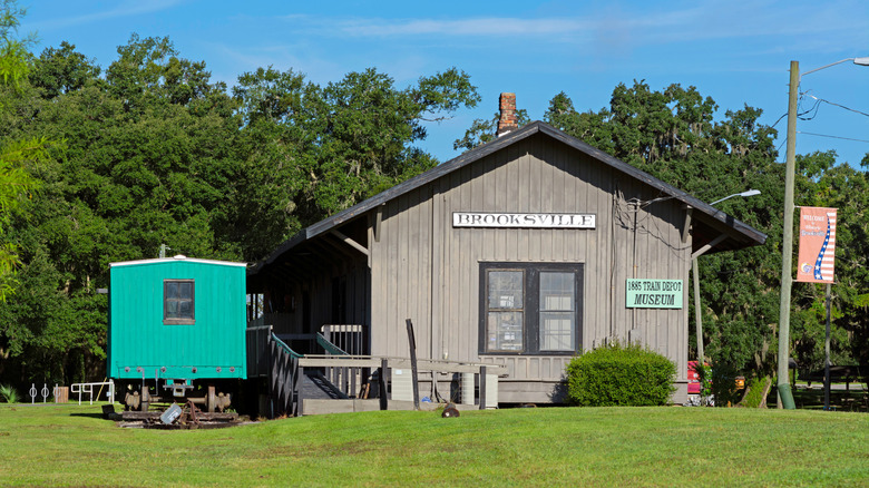 The 1885 Train Depot in Brooksville, Florida