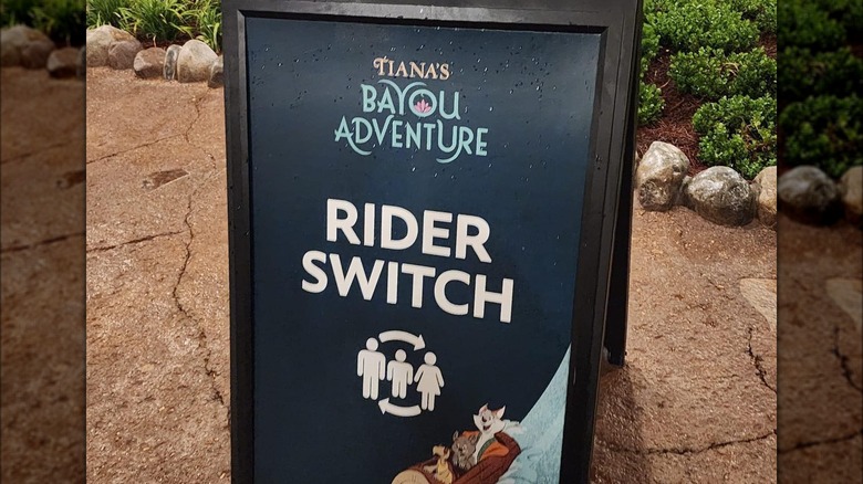 Rider switch sign