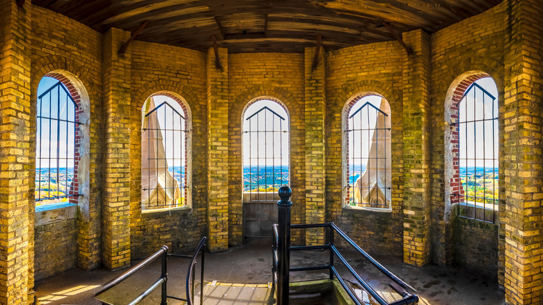 Landscape views from the Holy Hill church tower in Wisconsin