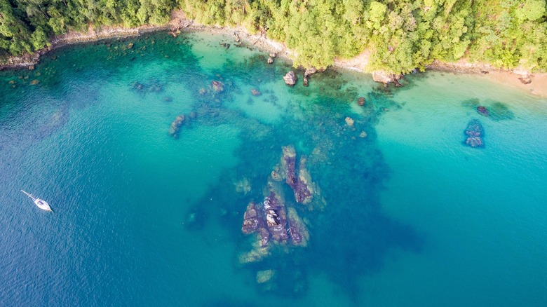 Pirate Bay aerial reef view