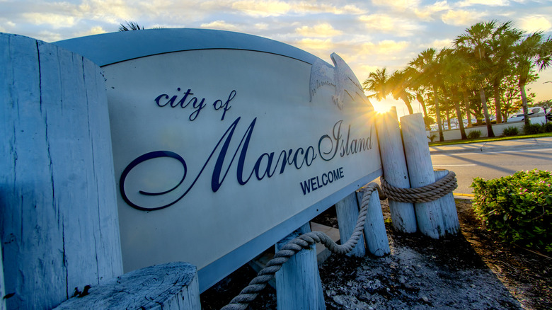 Marco Island welcome sign