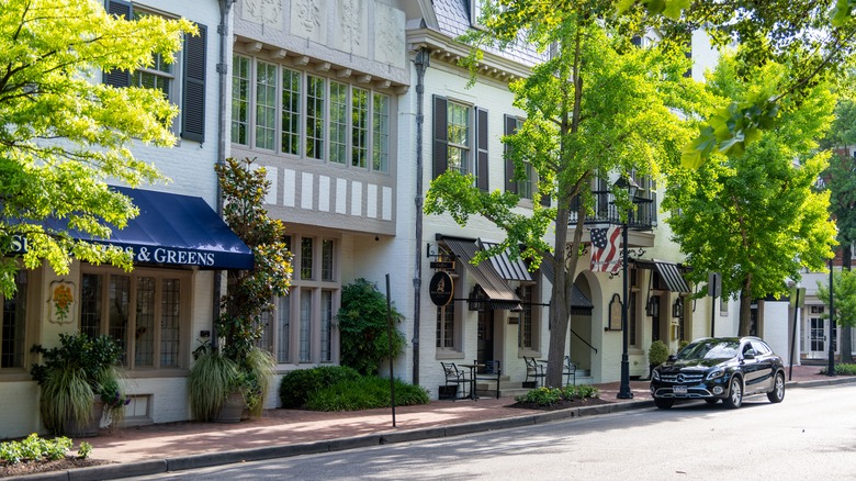 Commercial street in Easton, Maryland