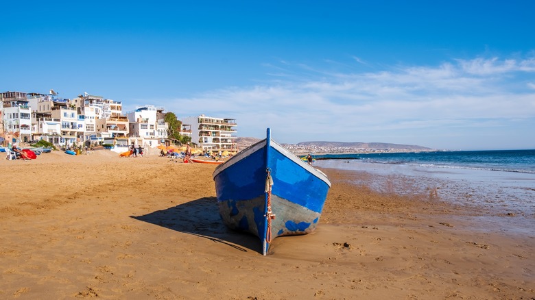 Fishing village of Taghazout, Morocco