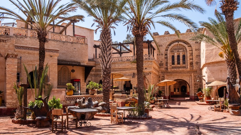 Exotic architecture in Agadir, Morocco