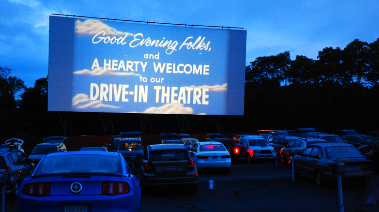 Drive-in theater in Wellfleet, Massachusetts