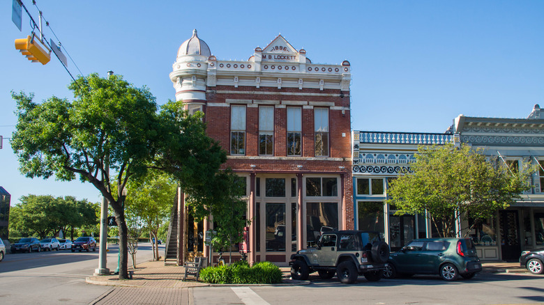 Commercial street in Downtown Georgetown, Texas