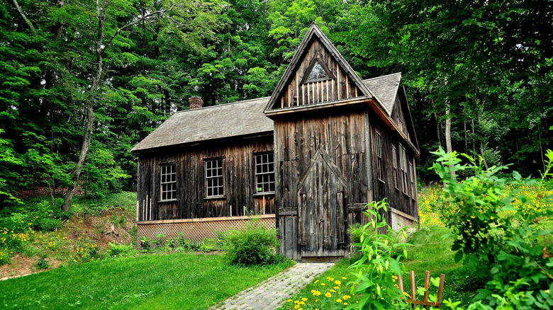 Louisa May Alcott's study on the grounds of her orchard house