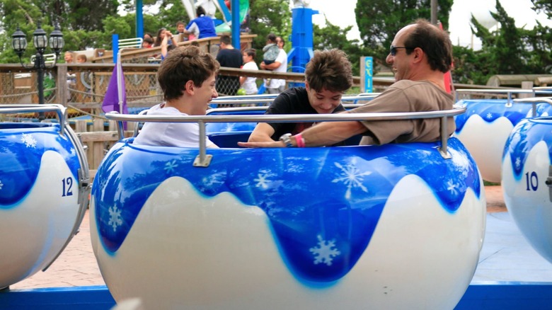 Guests on ride at Santa's Village Amusement & Water Park