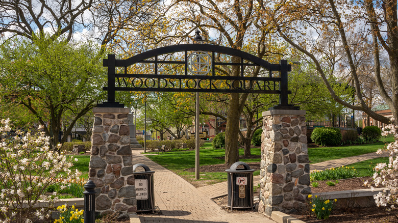 Woodstock Square in downtown Woodstock