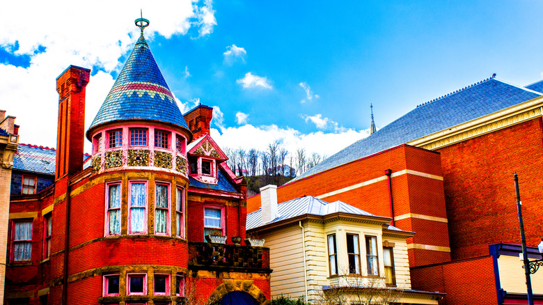 Historic brick buildings in Maysville