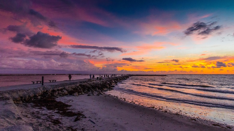 Jetty Park Beach Florida sunrise