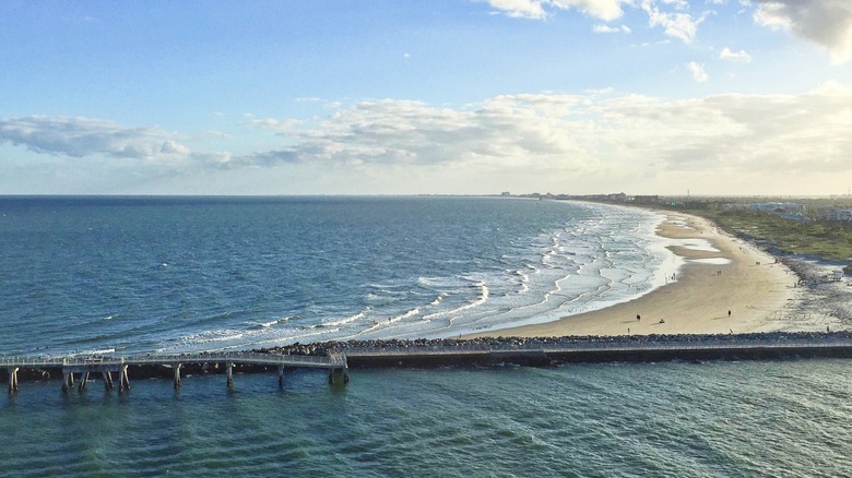 Jetty Park Beach aerial landscape