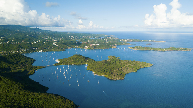 Aerial view Hog Island