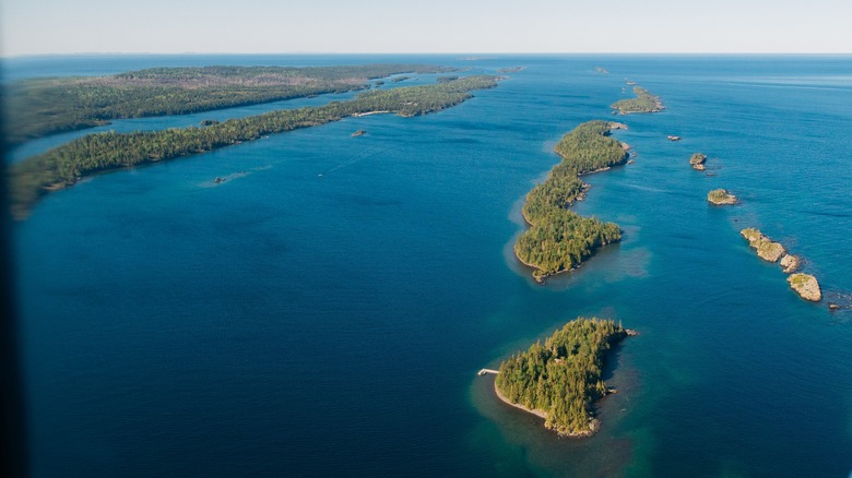 View of Isle Royale National Park in Michigan