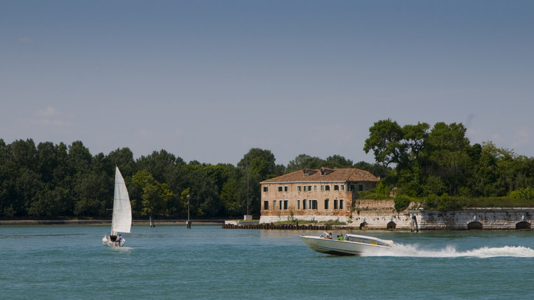 Boats sailing near Lido