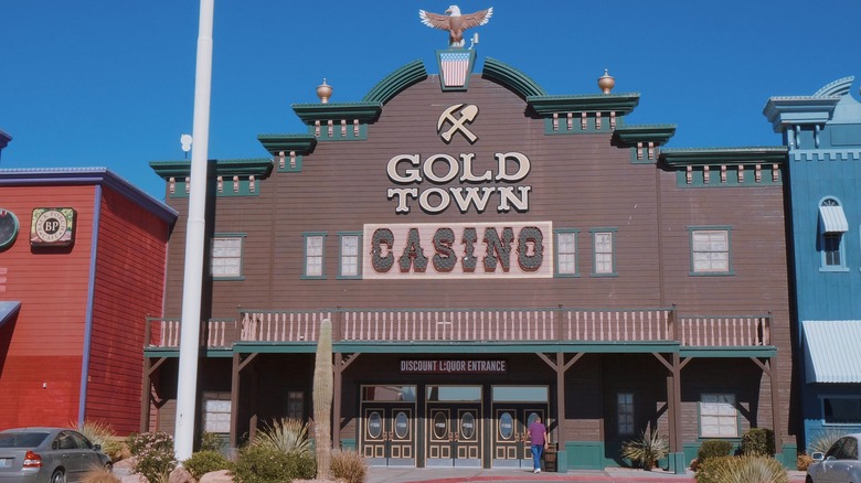 Gold Town Casino facade in Pahrump