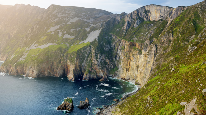 The dramatic landscape of the Slieve League Cliffs in Ireland