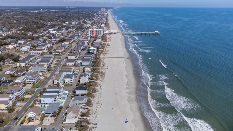 Arial view of Surfside Beach