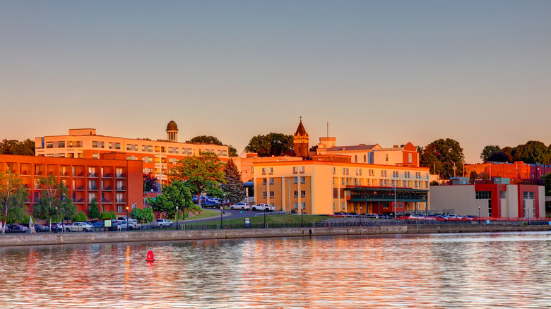 view of oswego from the lake