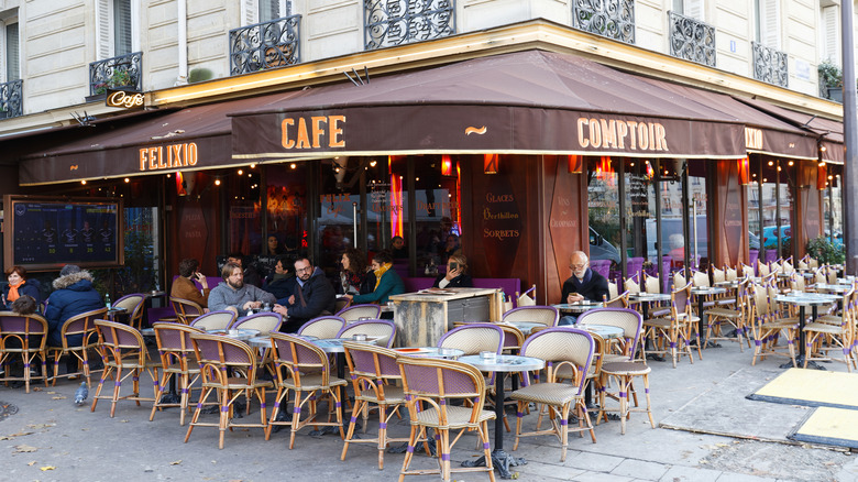 A typical restaurant in Batignolles, in the 17th arrondissement of Paris