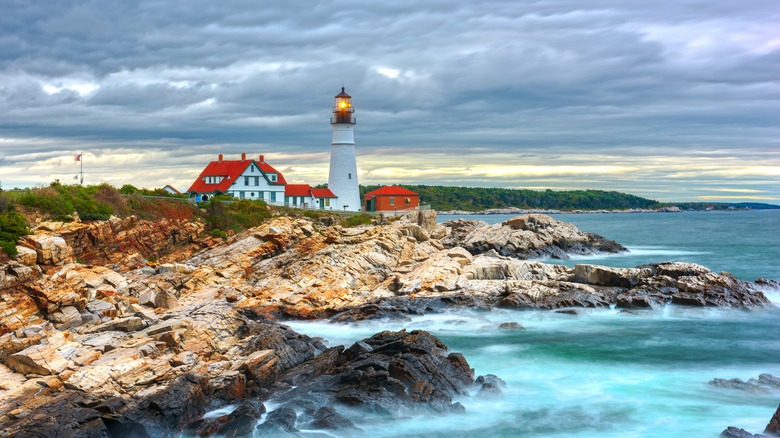 Portland Head Light lighthouse in Cape Elizabeth Maine