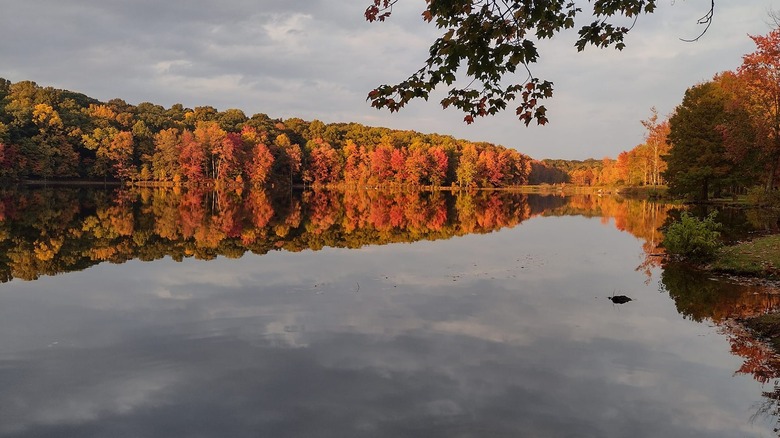 Wasatch Lake during autumn