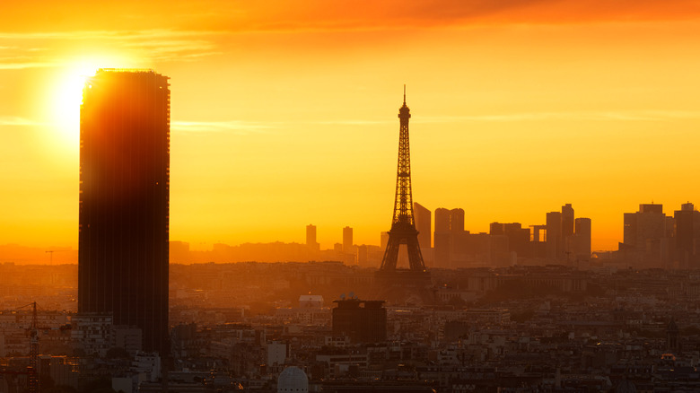 Montparnasse Tower near Eiffel Tower