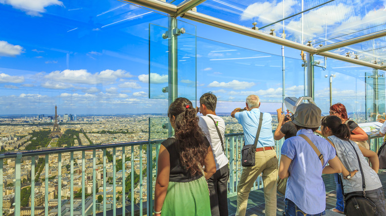 rooftop terrace at Montparnasse tower