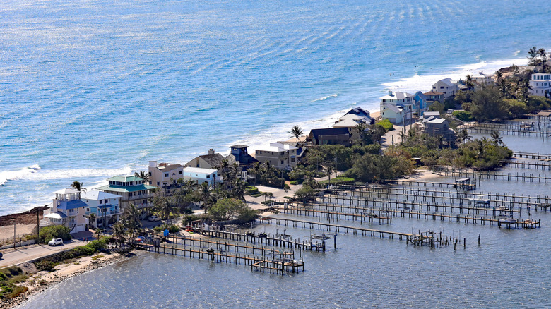 Aerial view of Hutchinson Island 
