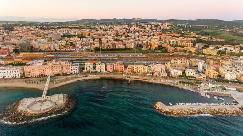 The coast of Civitavecchia