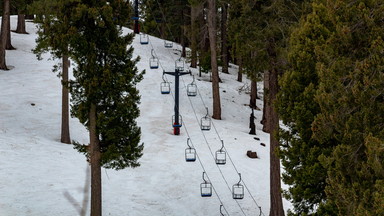 The chairlift at Ski Valley, in Tucson, Arizona