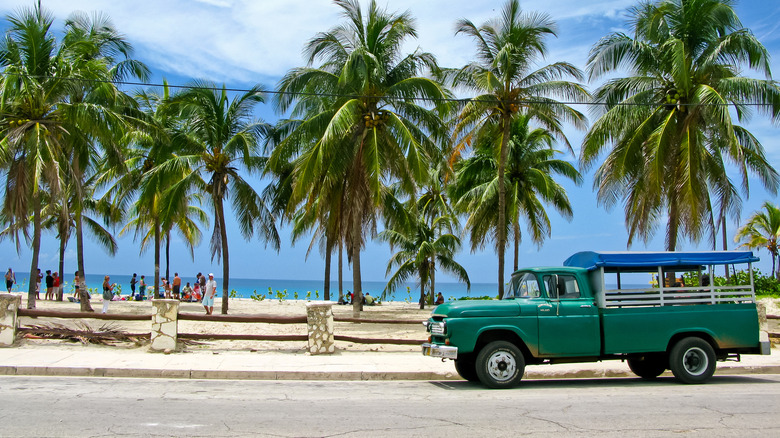 A truck bus in Cuba