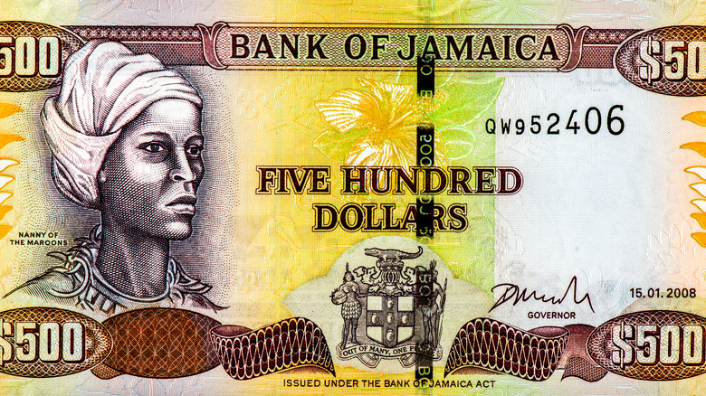 Jamaican $500 note