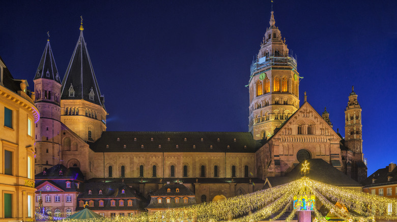 A Christmas market in Germany