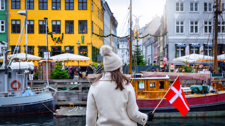 A tourist in Copenhagen