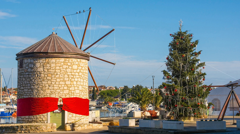 A festive seaside in Croatia