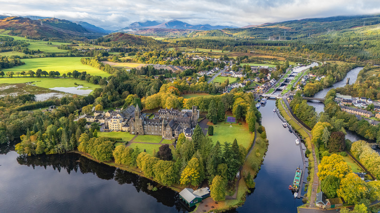 Fort Augustus, Scotland, from above