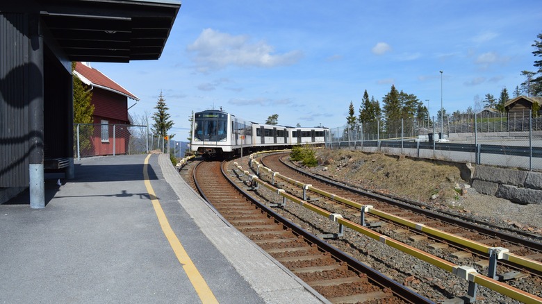 Train in Oslo Metro