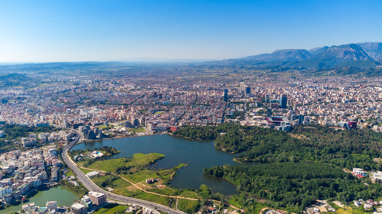 Skyline of Tirana