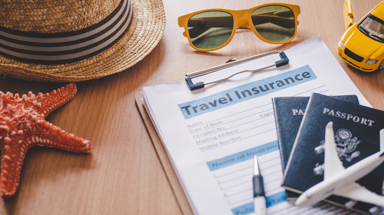 travel insurance documents