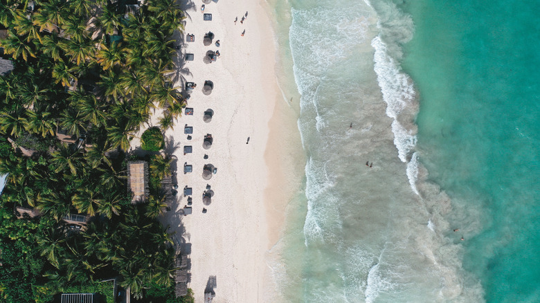 View of Nomade Tulum from the sky