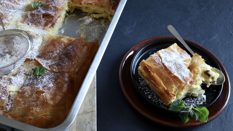 Bougatsa Greek pastry dessert