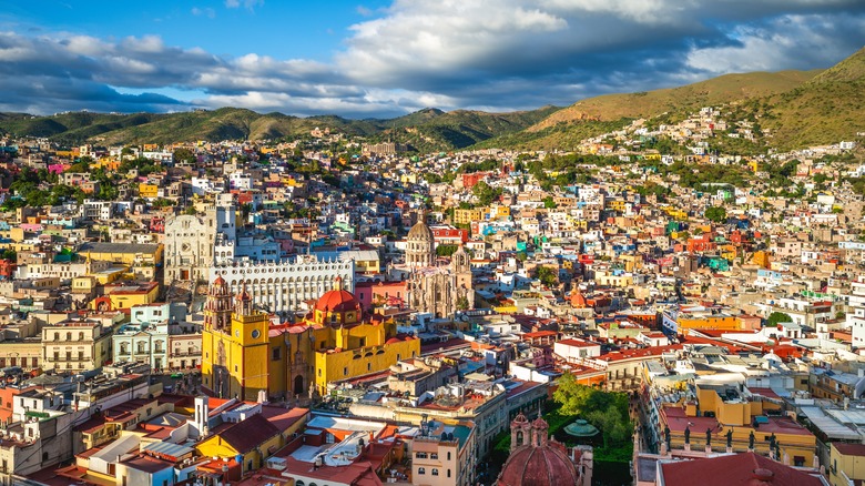 Guanajuato cityscape from above