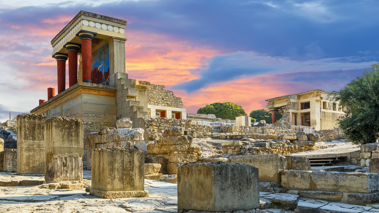 Ancient Knossos Palace on Crete